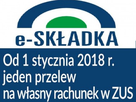 e-Składka - jeden przelew na własny rachunek w ZUS.